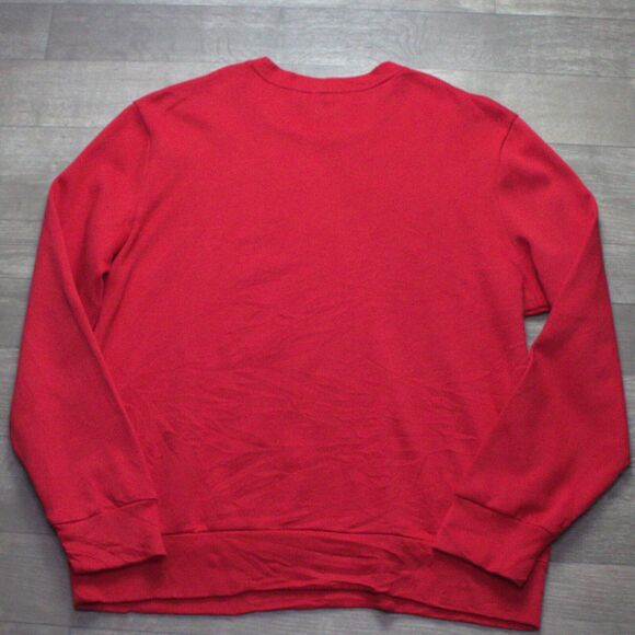 Vintage Gap Sweats Sweatshirt Mens Large Red Spell Out Logo Silver Tag 90s EUC - Picture 4 of 4